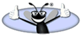 Deitel Two Thumbs Up Bug Logo